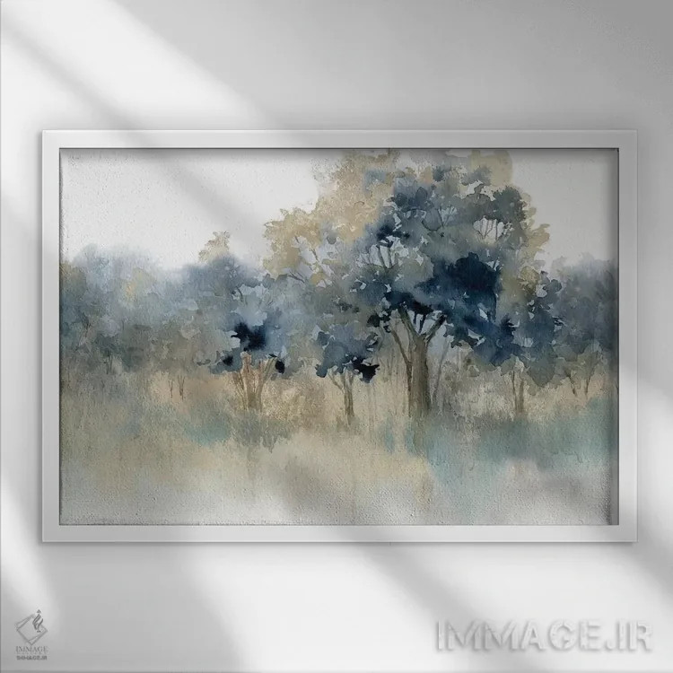 تابلو لبه آب II اثر کارول رابینسون - نمای قابدار سفید