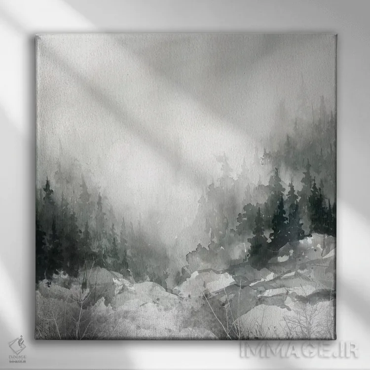 تابلو غروب بر فراز کوه اثر کارول رابینسون - نمای روبهرو روی دیوار