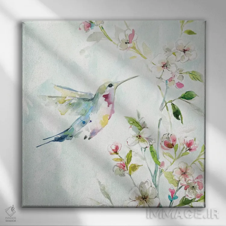 تابلو مرغ مگسخوار III اثر کارول رابینسون - نمای روبهرو روی دیوار