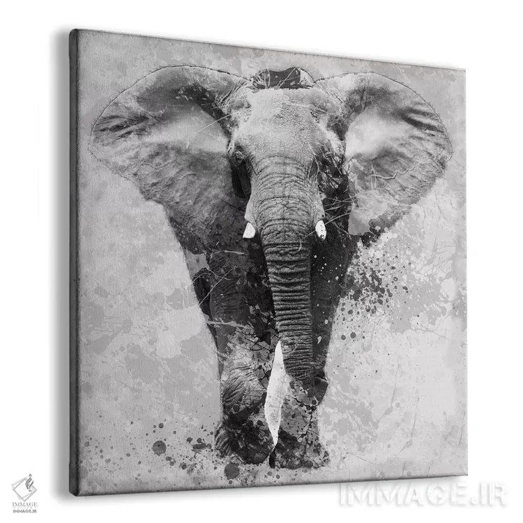 تابلو فیلِ سرافراز اثر کارول رابینسون - نمای پرسپکتیو محصول