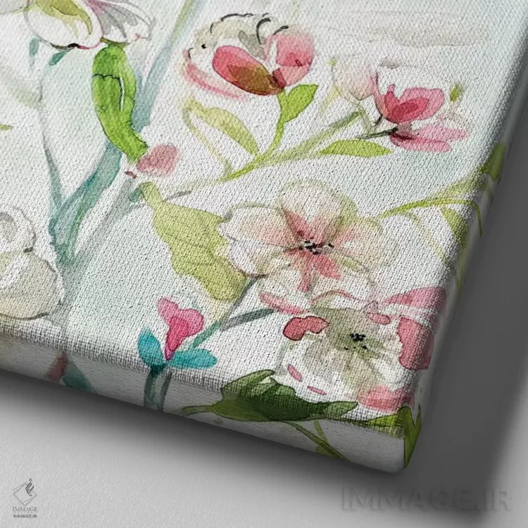 تابلو مرغ مگسخوار III اثر کارول رابینسون - نمای نزدیک بافت بوم