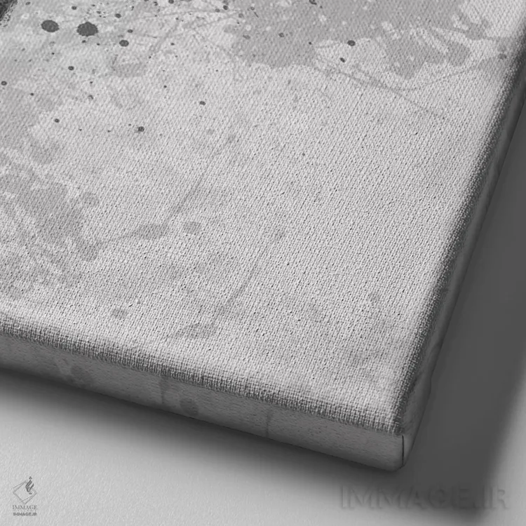 تابلو فیلِ سرافراز اثر کارول رابینسون - نمای نزدیک بافت بوم