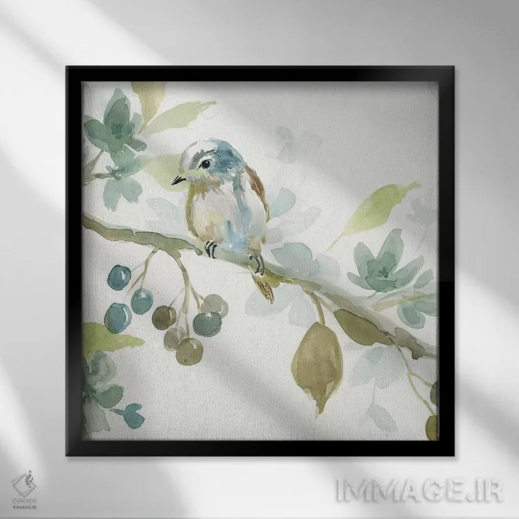 تابلو ملودی بهار II اثر کارول رابینسون - نمای قابدار مشکی