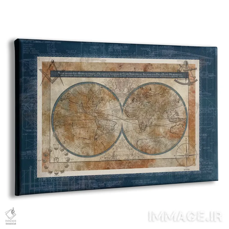 تابلو طرح اولیهٔ جهان اثر کارول رابینسون - نمای پرسپکتیو محصول