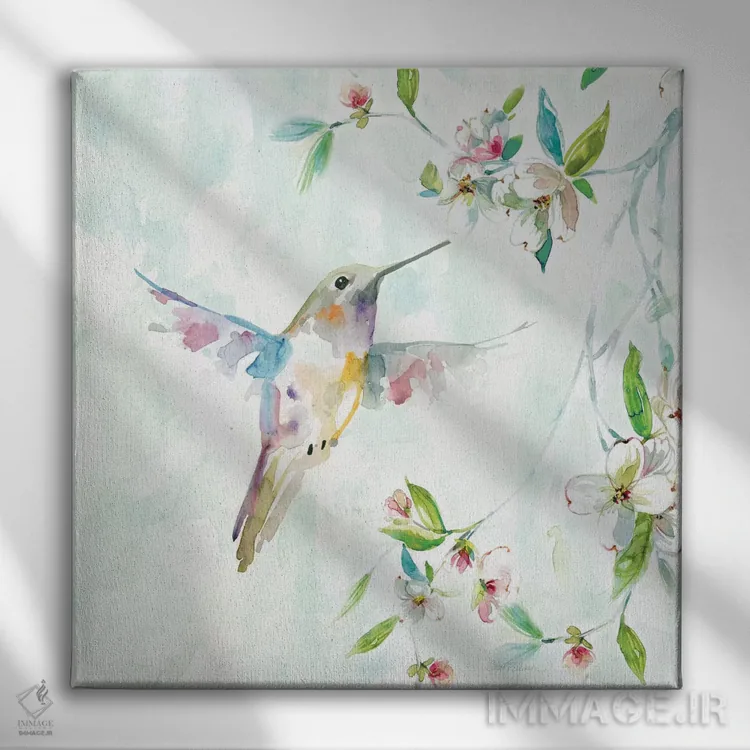 تابلو مرغ مگسخوار شمارهٔ ۱ اثر کارول رابینسون - نمای روبهرو روی دیوار