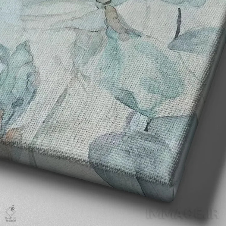 تابلو باغ زیر نور ماه اثر کارول رابینسون - نمای نزدیک بافت بوم