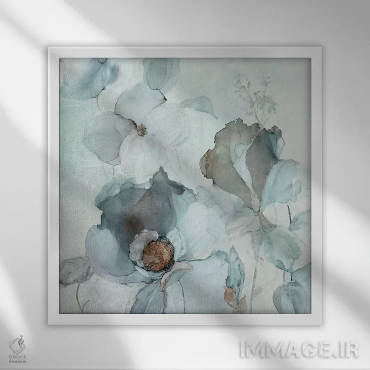 تابلو باغ زیر نور ماه اثر کارول رابینسون - نمای قابدار سفید