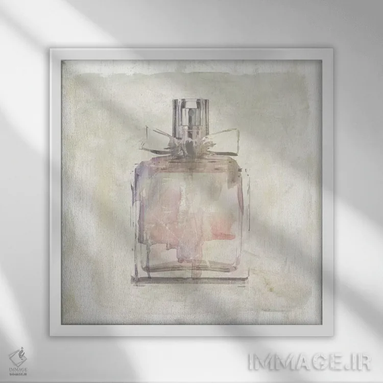 تابلو عطر زیبا شمارهٔ ۱ اثر کارول رابینسون - نمای قابدار سفید