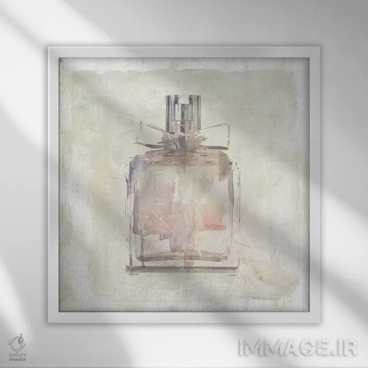 تابلو عطر زیبا شمارهٔ ۱ اثر کارول رابینسون - نمای قابدار سفید