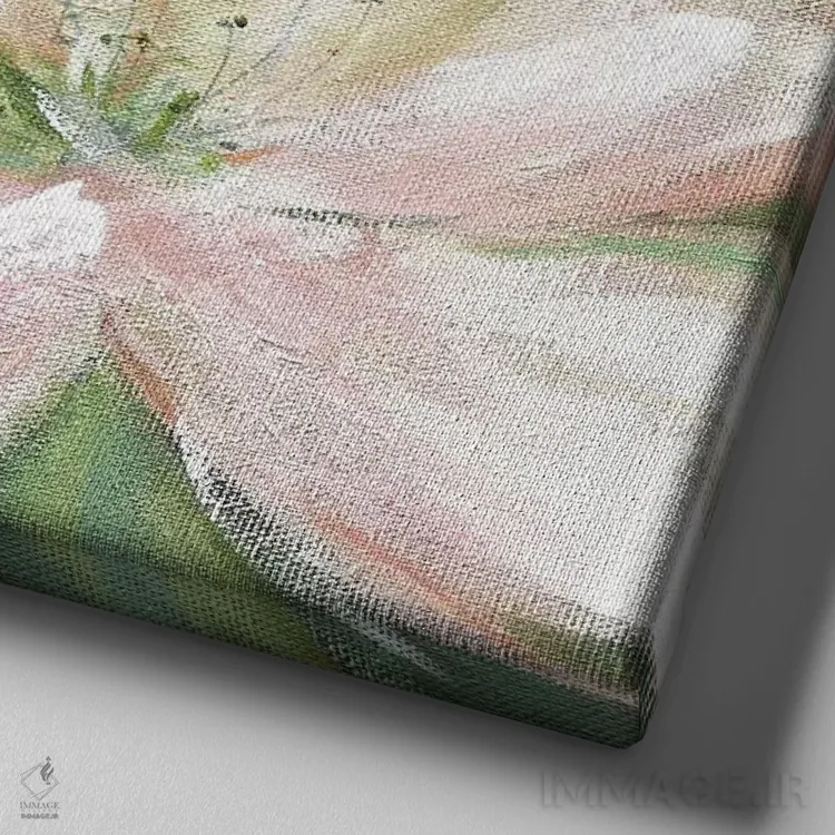 تابلو وعدهٔ مناطق گرمسیری شمارهٔ ۱ اثر کارول رابینسون - نمای نزدیک بافت بوم