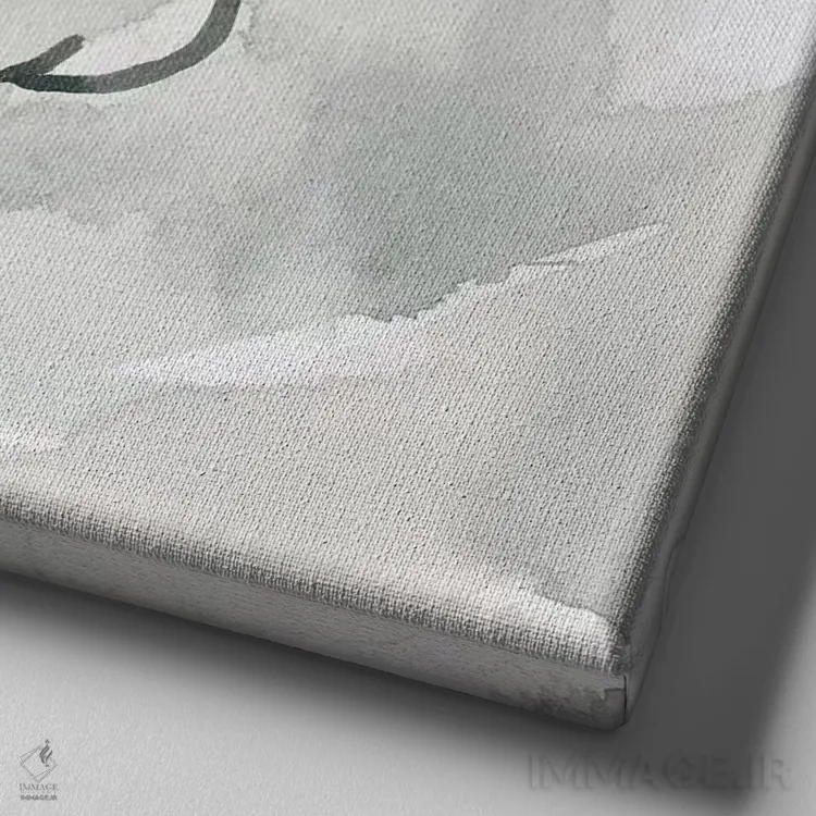 تابلو قلاب ماهیگیری شمارهٔ ۳ اثر کارول رابینسون - نمای نزدیک بافت بوم