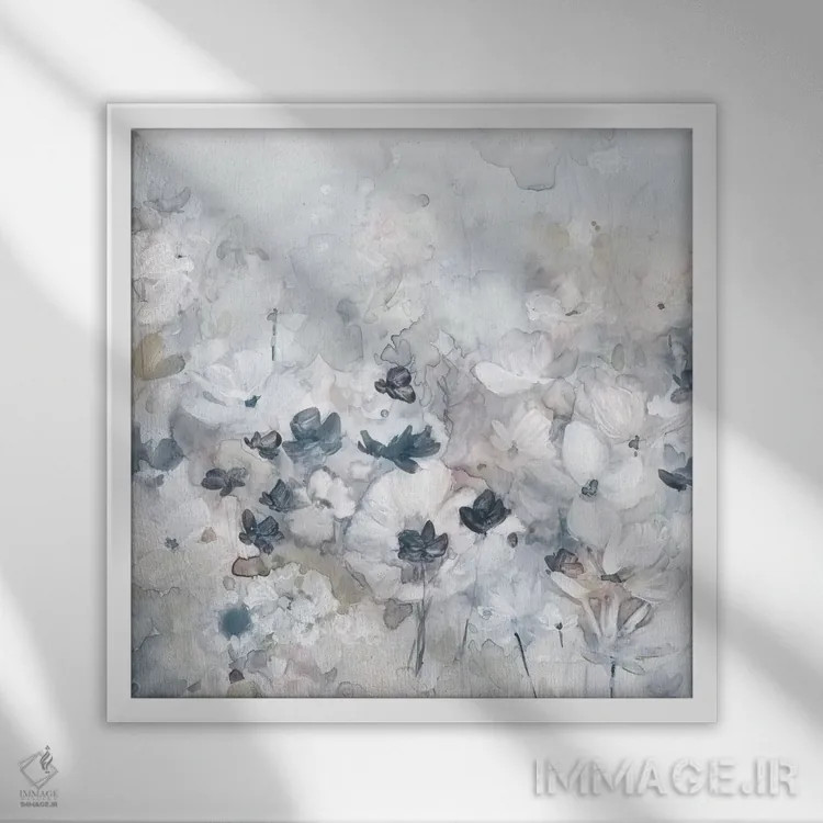 تابلو مزارع رؤیایی اثر کارول رابینسون - نمای قابدار سفید