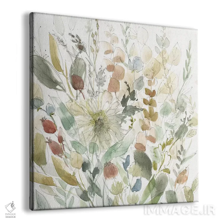 تابلو باغ گل وحشی لینن (پارچهای) اثر کارول رابینسون - نمای پرسپکتیو محصول