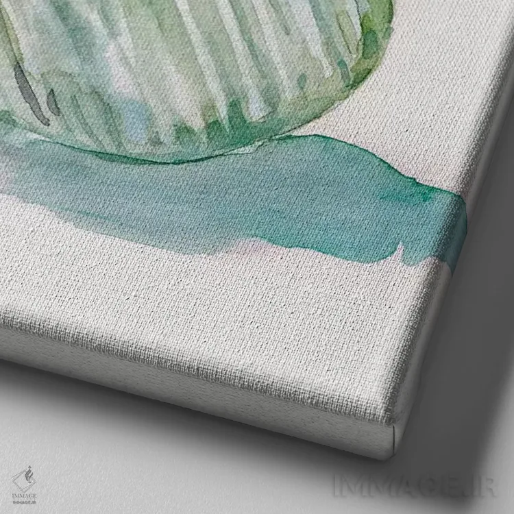 تابلو صدف مالِکُن شمارهٔ ۱ (محل ساحلی) اثر کارول رابینسون - نمای نزدیک بافت بوم