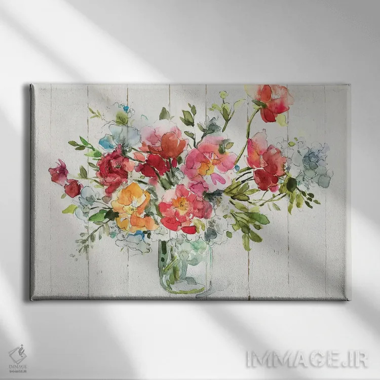 تابلو باغ تابستانی من شمارهٔ ۱ اثر کارول رابینسون - نمای روبهرو روی دیوار