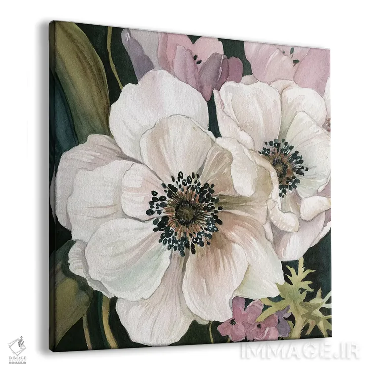 تابلو مطالعهٔ شقایق دریایی شمارهٔ ۱ اثر کارول رابینسون - نمای پرسپکتیو محصول