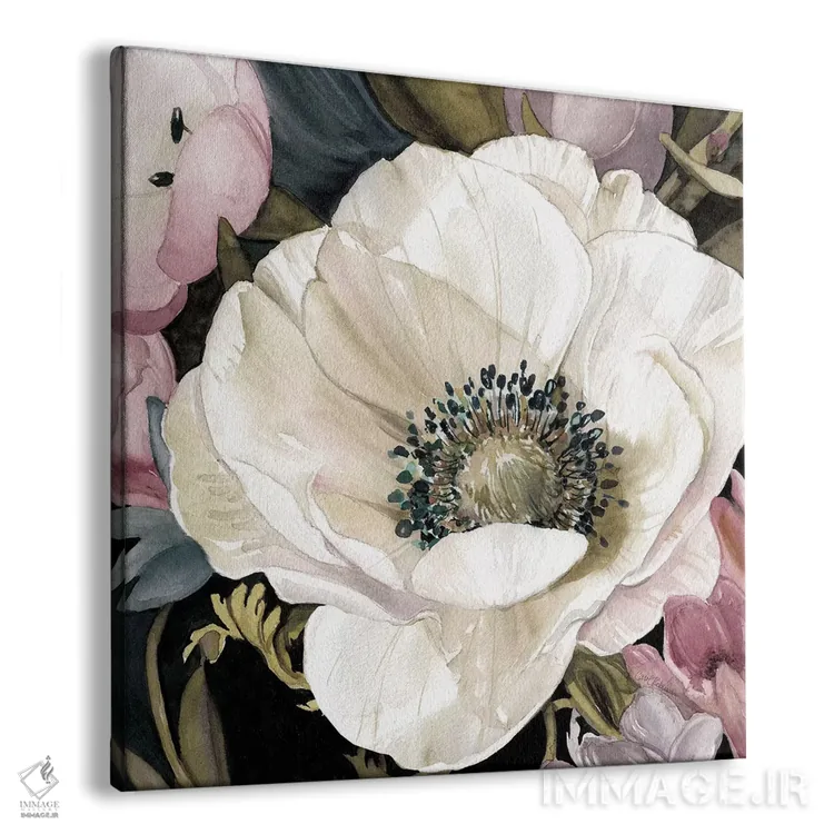 تابلو مطالعهٔ شقایق دریایی شمارهٔ ۲ اثر کارول رابینسون - نمای پرسپکتیو محصول