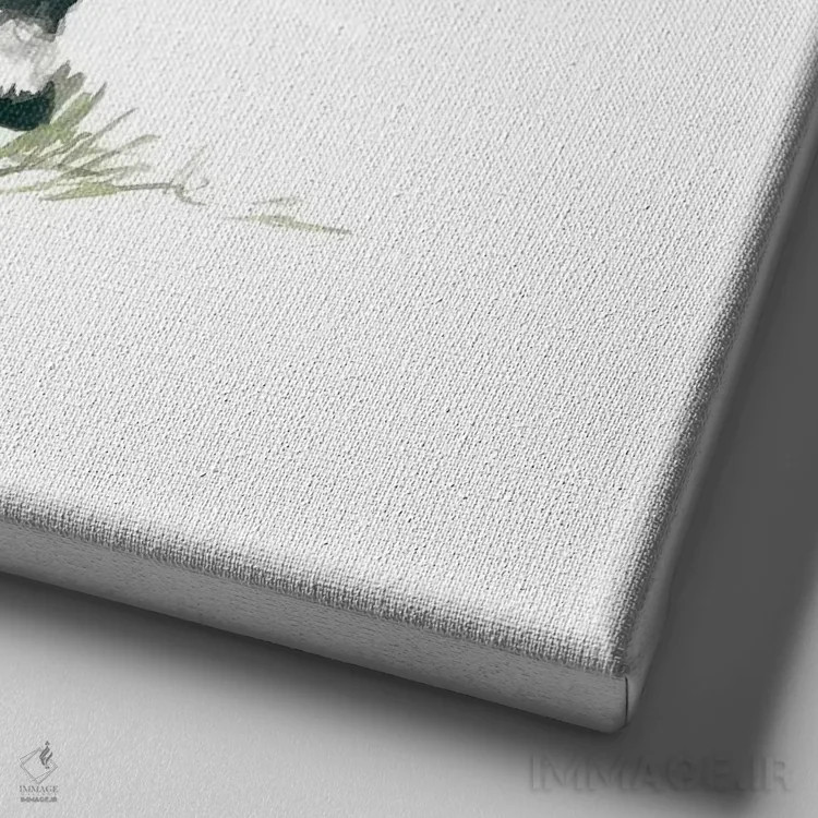 تابلو بز اثر کارول رابینسون - نمای نزدیک بافت بوم