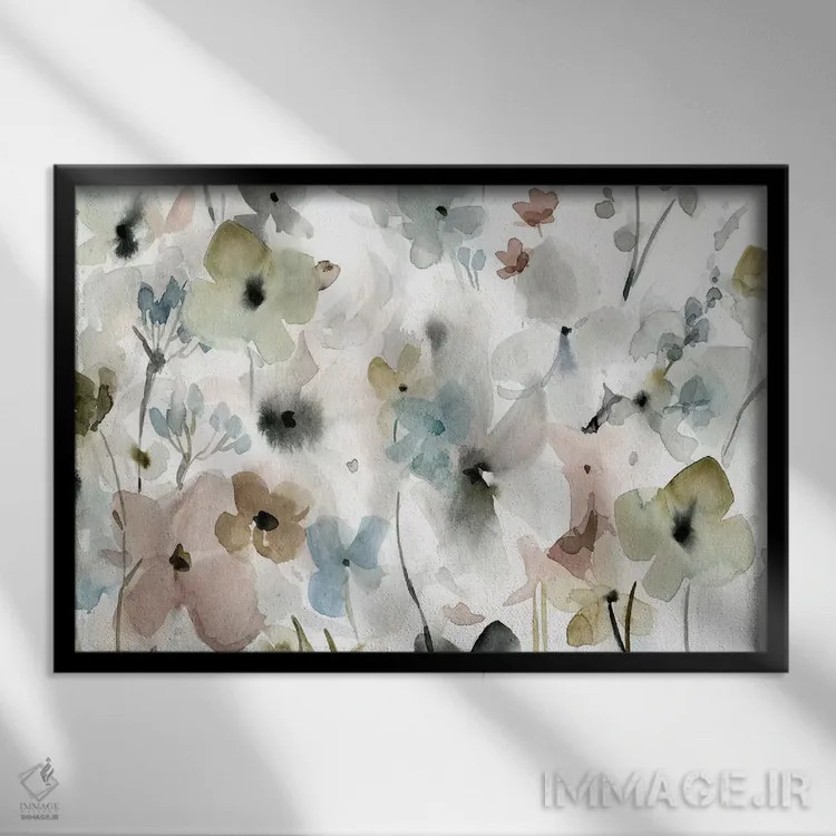 تابلو باغ عصرگاهی اثر کارول رابینسون - نمای قابدار مشکی