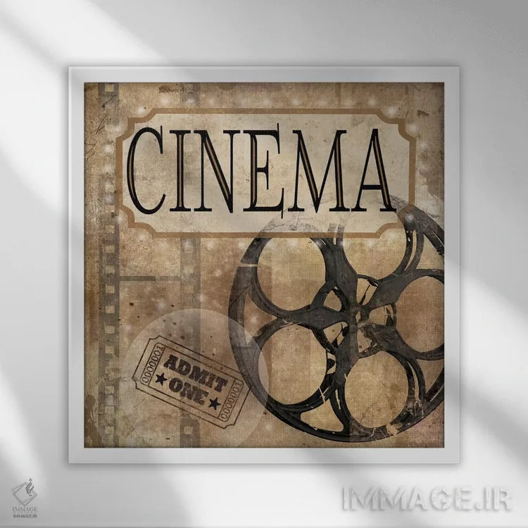 تابلو سینما اثر کارول رابینسون - نمای قابدار سفید