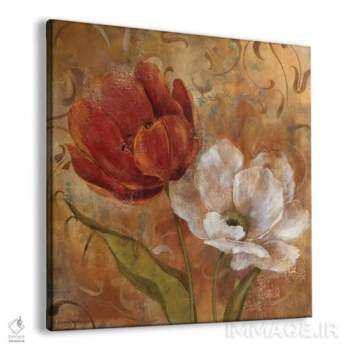تابلو دوئت گلها ۲ اثر کارول رابینسون - نمای پرسپکتیو محصول