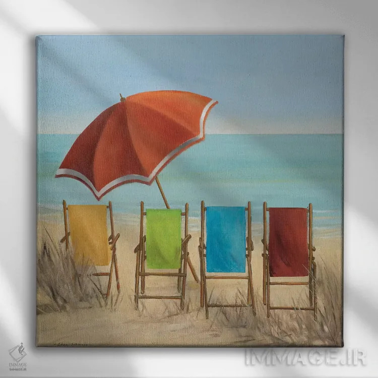 تابلو چهار تابستان ۱ اثر کارول رابینسون - نمای روبهرو روی دیوار