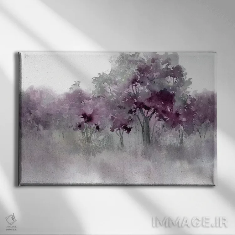 تابلو "لبهٔ آب دو" اثر کارول رابینسون - نمای روبهرو روی دیوار