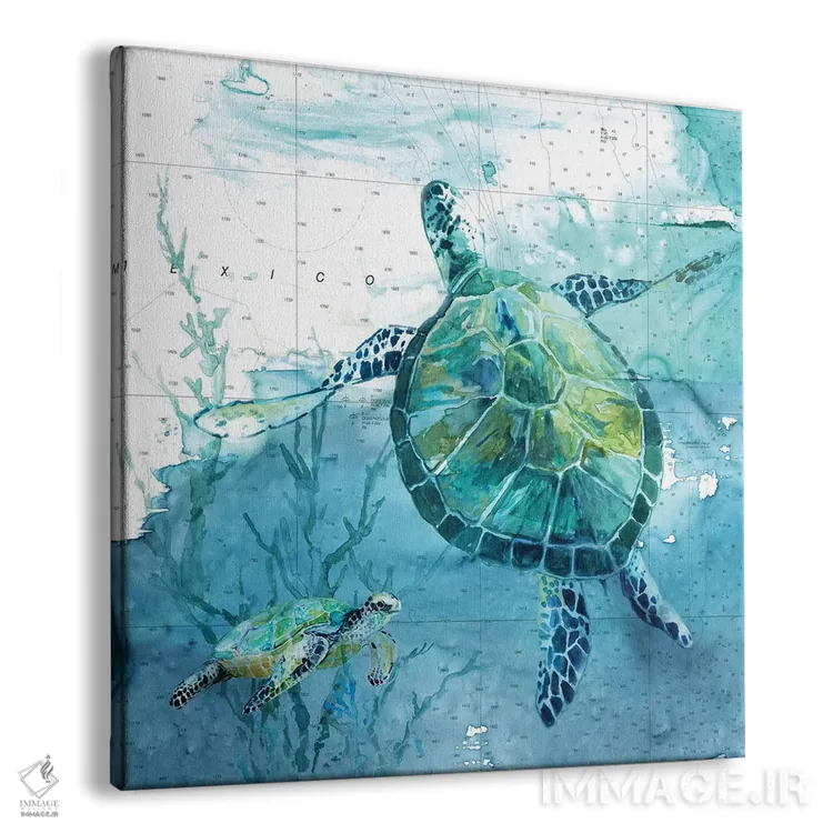 تابلو "شنای جزیرهای دو" اثر کارول رابینسون - نمای پرسپکتیو محصول