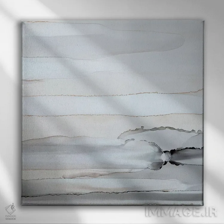 تابلو "افقهای آغشته به آفتاب دو" اثر کارول رابینسون - نمای روبهرو روی دیوار