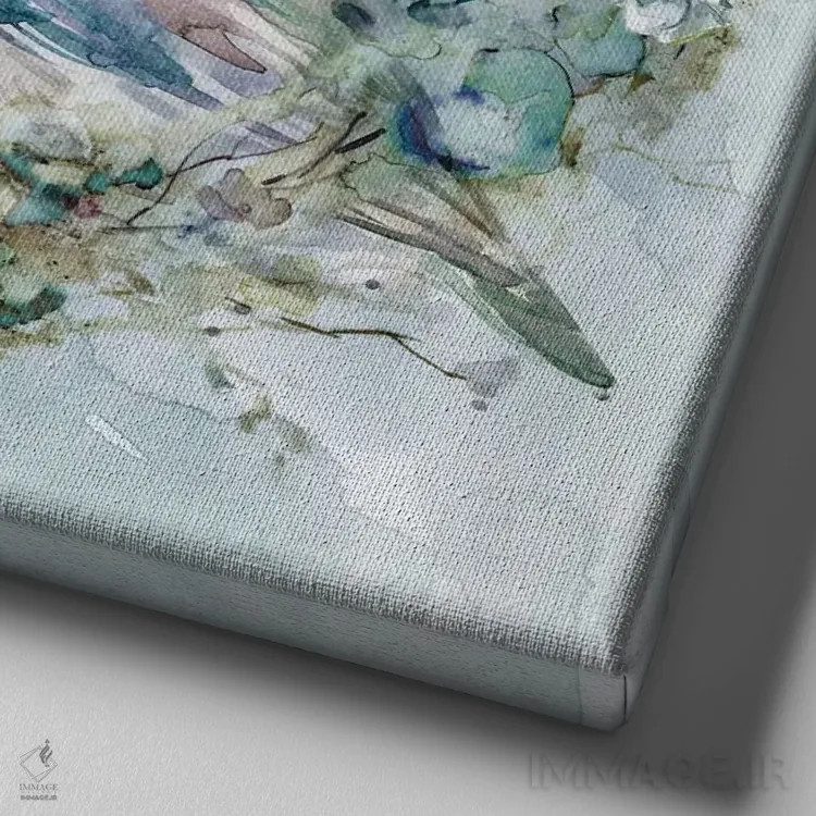 تابلو "لطافت شگرف" اثر کارول رابینسون - نمای نزدیک بافت بوم