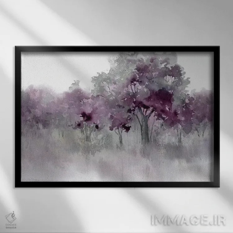 تابلو "لبهٔ آب دو" اثر کارول رابینسون - نمای قابدار مشکی