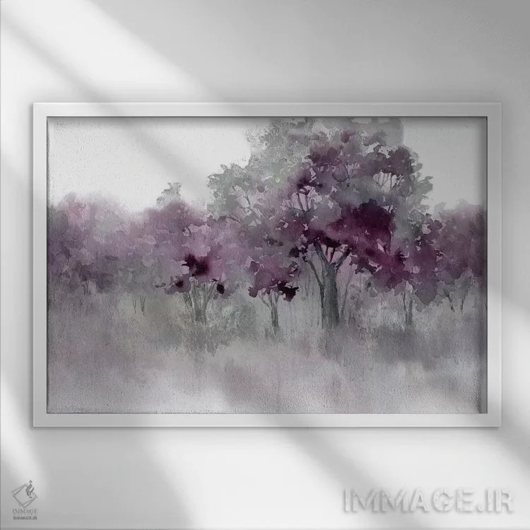 تابلو "لبهٔ آب دو" اثر کارول رابینسون - نمای قابدار سفید