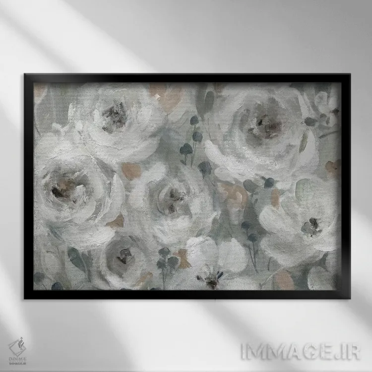 تابلو "سمفونی بیطرف" اثر کارول رابینسون - نمای قابدار مشکی