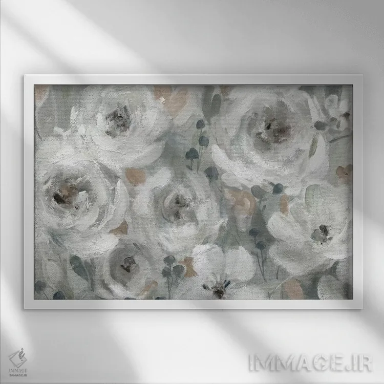 تابلو "سمفونی بیطرف" اثر کارول رابینسون - نمای قابدار سفید