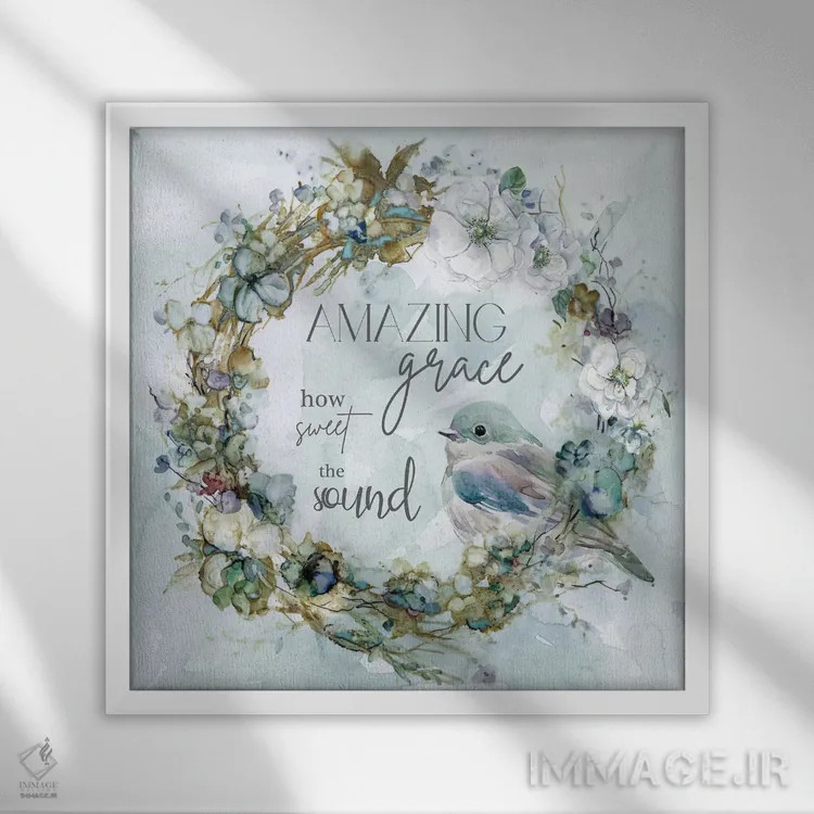 تابلو "لطافت شگرف" اثر کارول رابینسون - نمای قابدار سفید