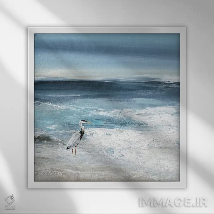 تابلو ماهیگیری جزر و مدی I اثر کارول رابینسون - نمای قابدار سفید