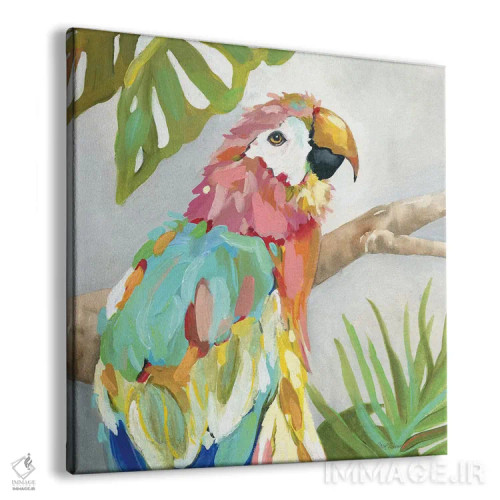 تابلو پرهای گرمسیری اثر کارول رابینسون - نمای پرسپکتیو محصول