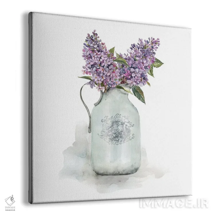 تابلو یاس بنفش فرانسوی اثر کارول رابینسون - نمای پرسپکتیو محصول