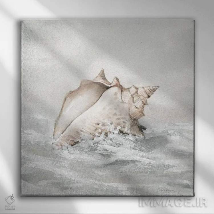 تابلو به ساحل رسیده III اثر کارول رابینسون - نمای روبهرو روی دیوار