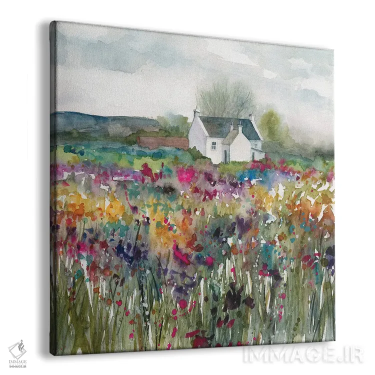 تابلو کلبه گلهای وحشی اثر کارول رابینسون - نمای پرسپکتیو محصول