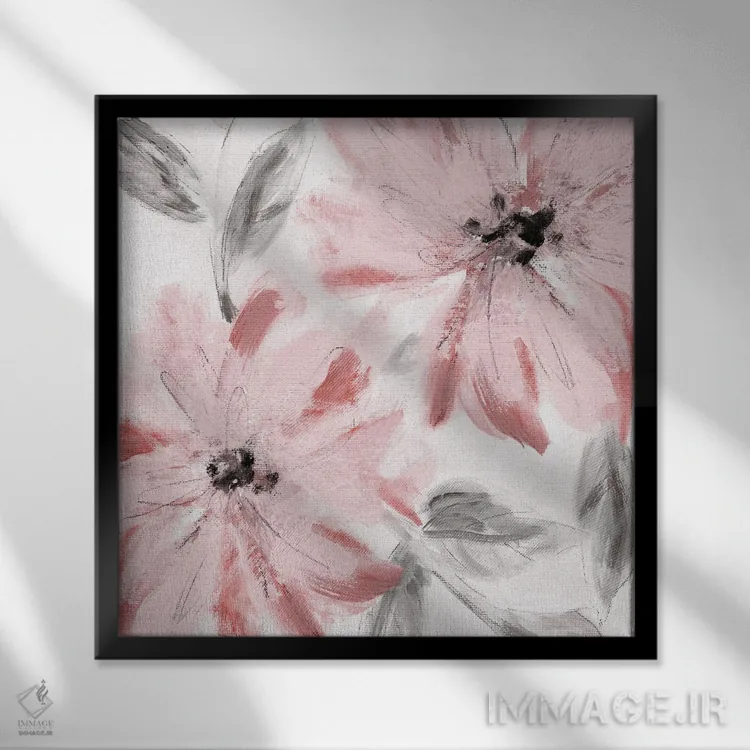 تابلو شادی سرخشده II اثر کارول رابینسون - نمای قابدار مشکی