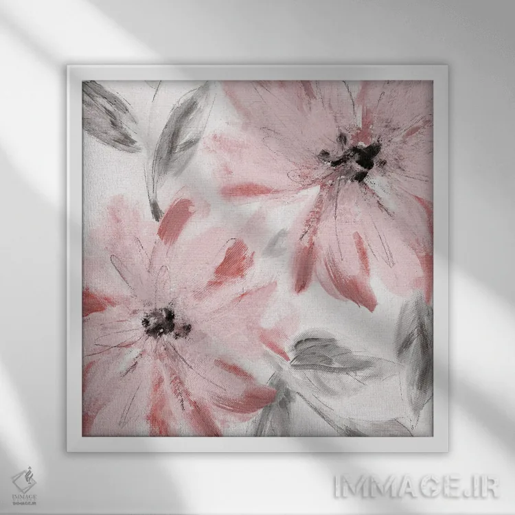 تابلو شادی سرخشده II اثر کارول رابینسون - نمای قابدار سفید