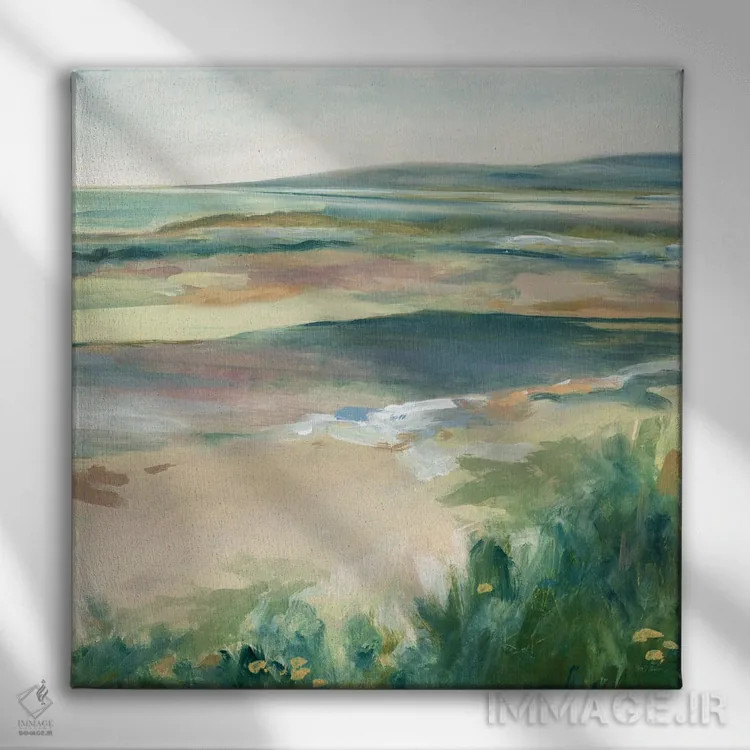 تابلو بازتابهای دریا اثر کارول رابینسون - نمای روبهرو روی دیوار