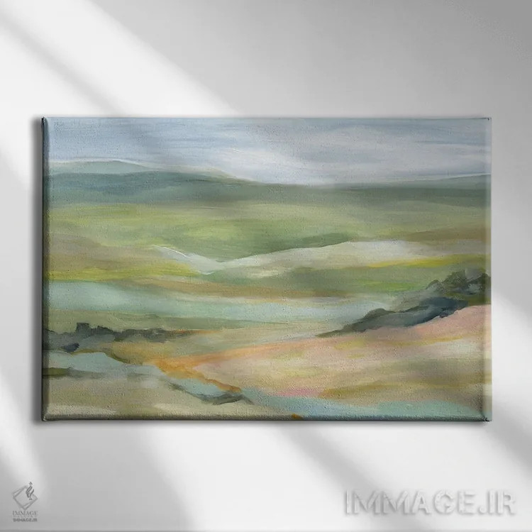 تابلو دره رودخانه اثر کارول رابینسون - نمای روبهرو روی دیوار