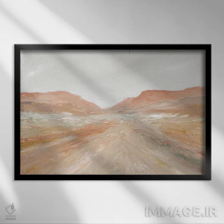 تابلو جاده به سدونا (آریزونا) اثر کارول رابینسون - نمای قابدار مشکی