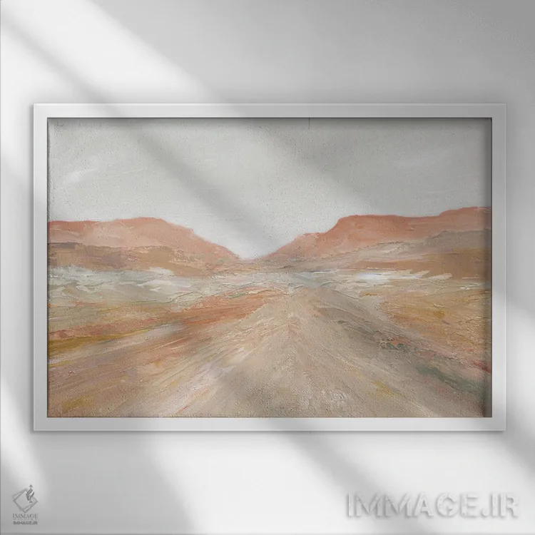 تابلو جاده به سدونا (آریزونا) اثر کارول رابینسون - نمای قابدار سفید