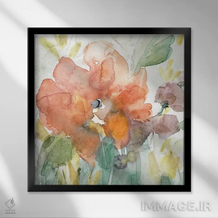 تابلو نور قطره خورشید اثر کارول رابینسون - نمای قابدار مشکی