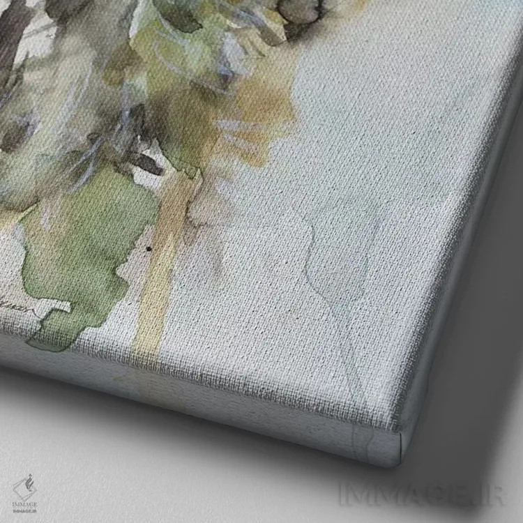 تابلو کاملاً کاری اثر کارول رابینسون - نمای نزدیک بافت بوم