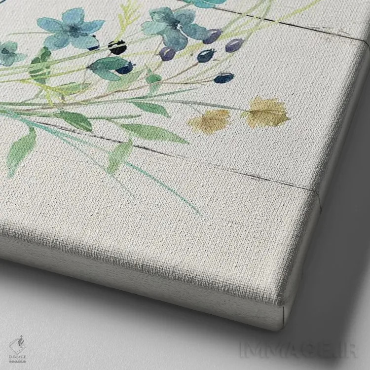 تابلو بیش از برکتیافته اثر کارول رابینسون - نمای نزدیک بافت بوم