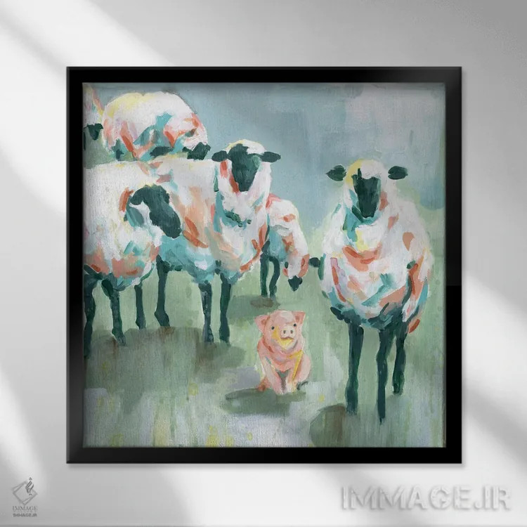 تابلو باشگاه پرستاران کودک اثر کارول رابینسون - نمای قابدار مشکی